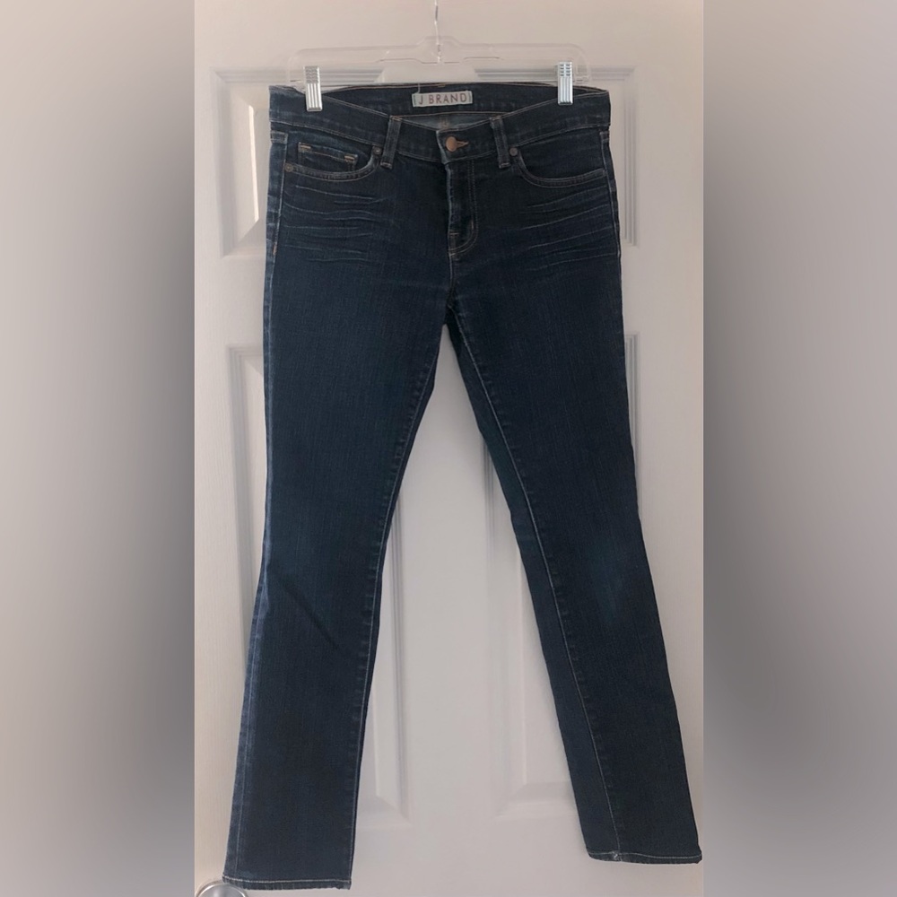 𝅺J Brand Women's 28 Dark Wash Pencil Jeans 30W x 30 CUTE jeans run small
